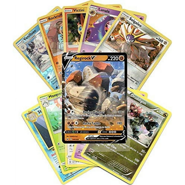 Pokemon, 50 Card Assorted Lot, Includes 1 V Card, 5 Holo or