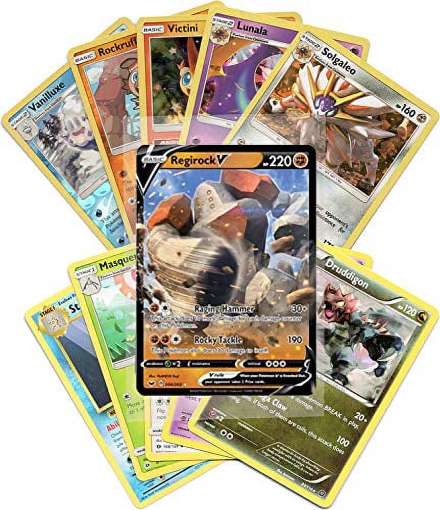 Pokemon Cards 50 Card Assorted Lot with Guaranteed V Pokemon - image 2 of 5