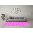 thumbnail image 3 of Ahgly Company Indoor Rectangle Solid Pink Modern Area Rugs, 5' x 8', 3 of 4