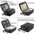 thumbnail image 4 of ROLOWAY Fireproof Document Bag with Lock (17 x 11.8 x 5 inch), Fireproof Document Safe, Fireproof Bag for Documents Organizer, Fireproof Document Box for Important Document Storage (Black), 4 of 4