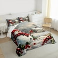 thumbnail image 3 of Manfei Winter Cute Snowman Bedding Comforter Set, Merry Christmas Twin Comforter Sets, Teens Boys Girls Kids Reversible Bedding Set, Ultra Soft Home Decor, 2pcs, 3 of 8