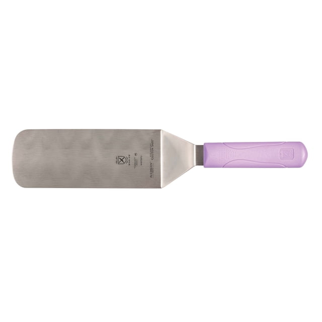 Mercer Culinary Millennia Turner/Spatula with Purple Handle, 8 Inch x 3 Inch