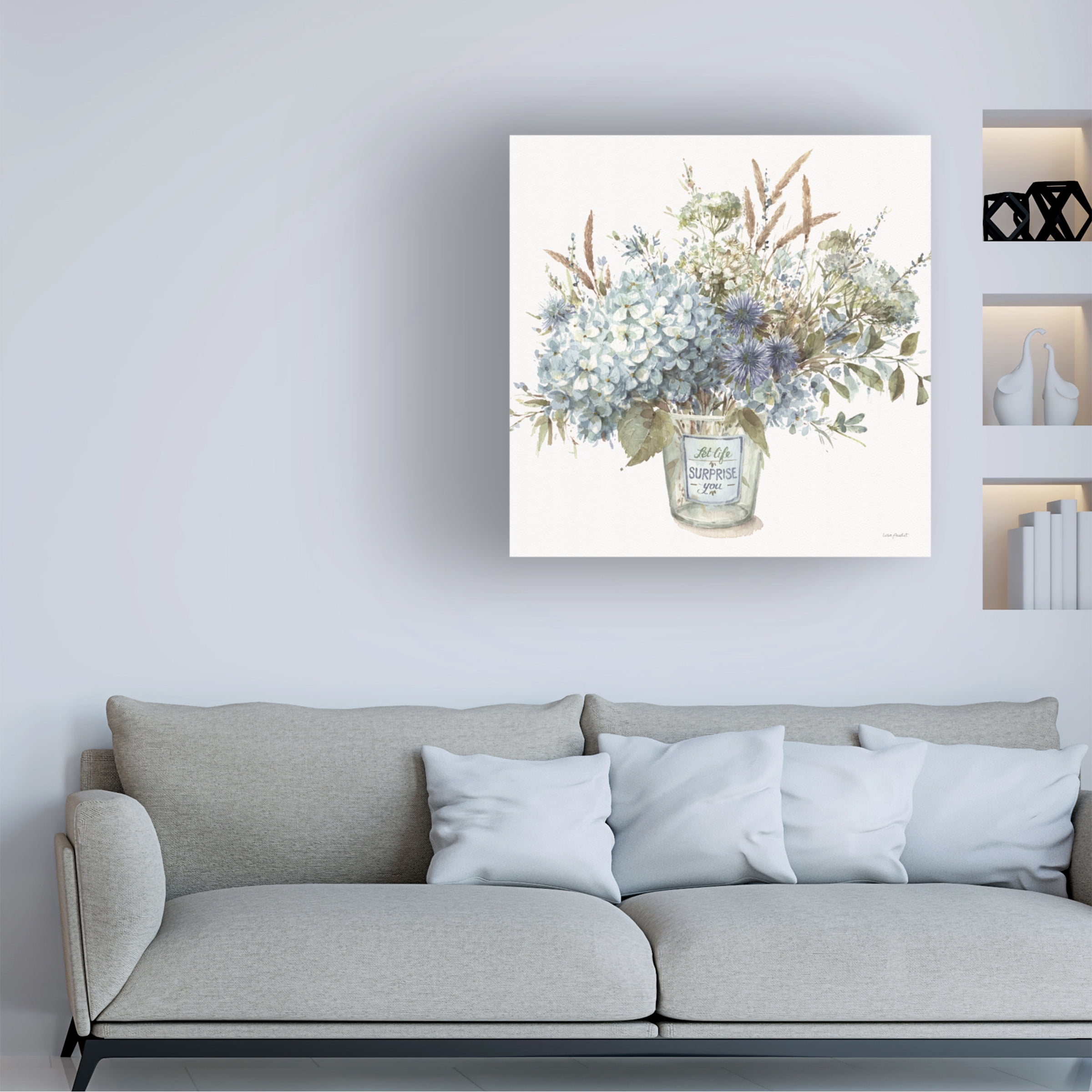 Lisa Audit 'Bohemian Blue 02 Square' Canvas Art