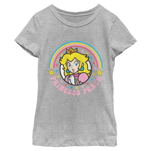 Girls Nintendo Joyful Rainbow Princess Peach T Shirt