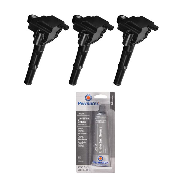 Set Of 3 Ignition Coils And Permatex 22058 Dielectric Tune Up Grease Compatible With 2001 Toyota Tundra 3 4l V6 Replacement For Uf156 C1041 Walmart Com Walmart Com