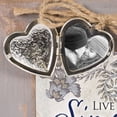thumbnail image 5 of For I Know The Plans Hope Future Grey Distressed Locket Easel Back Picture Frame, 5 of 5