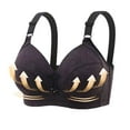 thumbnail image 2 of Yuyuzo WirelessBras for Women V Neck Full Coverage Bralettes Seamless Adjustable Strap Push up Bra, 2 of 3