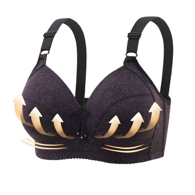 Abcnature Women Full Coverage Bras Traceless Comfortable no Steel Ring Breathable Gathering Bras