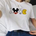 thumbnail image 1 of Disneyland 50 Anniversary Mickey Mouse T-shirt Women Aesthetic Fashion Summer European Clothing Ladies White Tops StreetwearXXL Gao Jinjia LED, 1 of 2