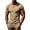 Khaki, variant on VgaVtl Summer T Shirt for Men Muscle Short Sleeve V-Neck Workout Solid Color Leisure Quick Drying Slim Shirts for Men