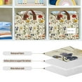 thumbnail image 4 of Yayeee Foldable Storage Basket for Shelves with Handles Waterproof Cloth Bins, Beige Floral, 4 of 7
