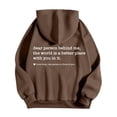 thumbnail image 5 of YaEYa Dear Person Behind Me Graphic Hoodies for Men Funny Novelty Pullover Sweatshirt Xmas Gifts Sincerely Yours Hoodie Brown L, 5 of 7