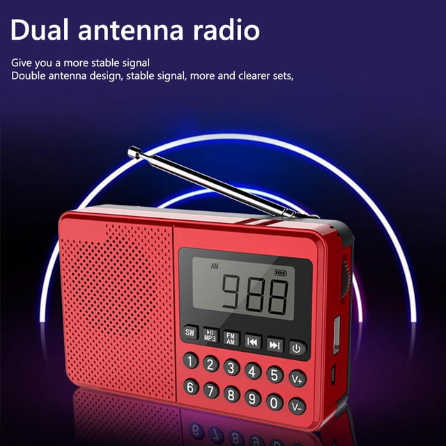 Altavoz De Radio FM/AM/SW Elder MP3 Radio LED Pantalla digital Banda completa Elder Radio Plug And Play