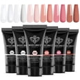 thumbnail image 1 of Set de gel de uñas Poly Modelones, 6 colores, rosa nude, marrón, 90 ml, 1 of 8