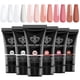 thumbnail image 1 of Set de gel de uñas Poly Modelones, 6 colores, rosa nude, marrón, 90 ml, 1 of 8