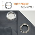 thumbnail image 3 of CJC Outdoor Curtains, Sunscreen Blackout Curtains, Thermal Insulated Grommet Top Curtain, 100" x 84" | 1 Panel, Gray, 3 of 7
