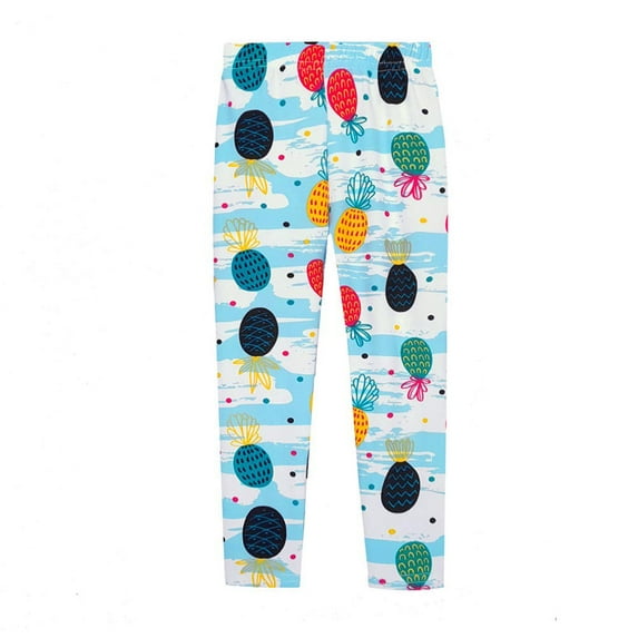 Girls Printed Elastic Slim Full-Length Active Legging, Sizes 1-9Y
