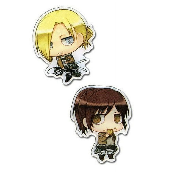 Pin - Attack on Titan - New SD Sasha & SD Anna (Set of 2) Licensed ge50145