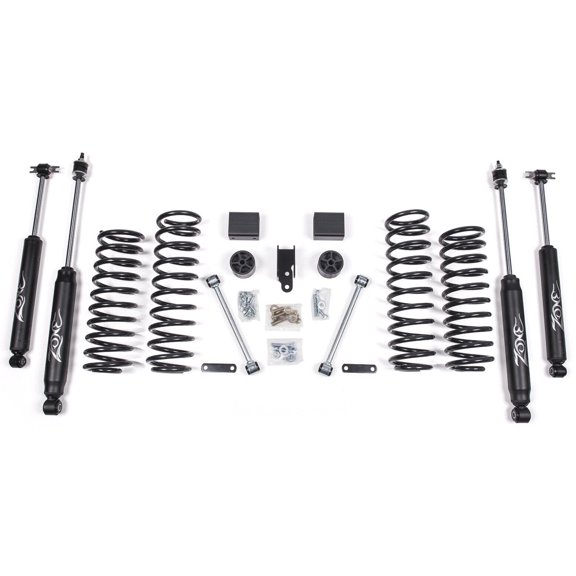 Zone Offroad 3" Lift Kit With Nitro Shocks,Fits 2007-2011 Wrangler Jk 4 Door 4WD