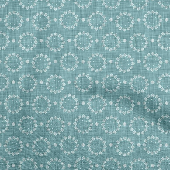oneOone Polyester Spandex Dusty Teal Green Fabric Block Sewing Craft Projects Fabric Prints By Yard 56 Inch Wide-3D