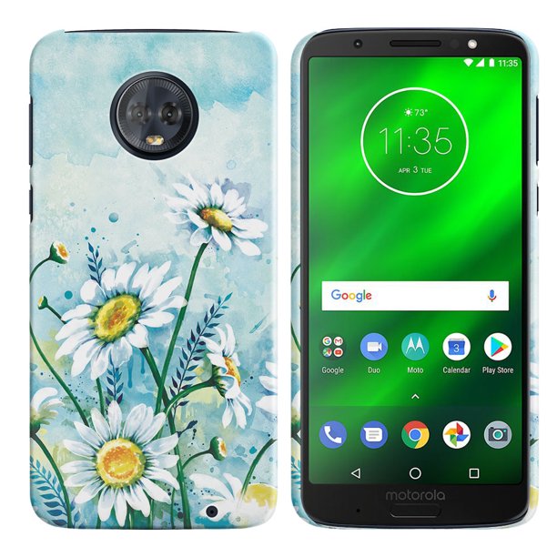 FINCIBO Motorola Moto G6 Plus 6" Protector Case Hard Plastic Back Cover