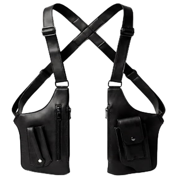 Heritage Shoulder Bag Anti-Theft Hidden Strap Premium Leather Adjustable Underarm Shoulder Bag for Men & Women Satchel