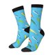 thumbnail image 1 of Balery Different Color Fishing Bait Calcetas Largas con Estampado para Hombre y Mujer – Suaves y Transpirables, Talla Única (US 5-11), 1 of 6