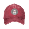thumbnail image 1 of ZICANCN Lovely Cat'S Paw Adjustable Baseball Cap Women , Hats for Men Adult Washed Cotton Denim Baseball Caps Fashion Red, 1 of 8