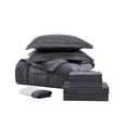 thumbnail image 7 of The Nesting Company Maple Dobby Stripe Bed in a Bag Bedding Set 8 Piece Comforter Set and Sheet Set Set, 7 of 7