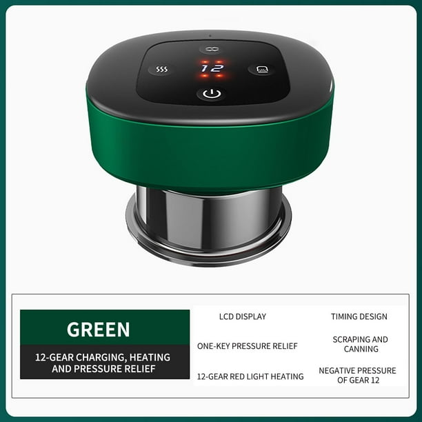 Cupping Household Dredging Intelligent Hot Compress Negative Pressure Charging Breathing Double-tube Scraping Instrument