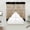 Brown, variant on Ombre Red Geometric Swag Curtains for Kitchen/Bedroom/Living Room, Modern Abstract Art Scalloped Curtains 63 Inch Long, Rod Pocket Window Swag Topper Curtains Valances 2 Panels Set 36"x63"