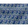 thumbnail image 4 of oneOone Viscose Jersey Fabric Leaves|Floral & Paisley Block Fabric Prints By Yard 60 Inch Wide, 4 of 5