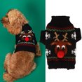 thumbnail image 4 of Dog Christmas Sweater, Dog Snow Sweaters Cute And Charming Christmas Elk Pattern  For Traveling For General Parties For Small Medium Dogs M Black, 4 of 8