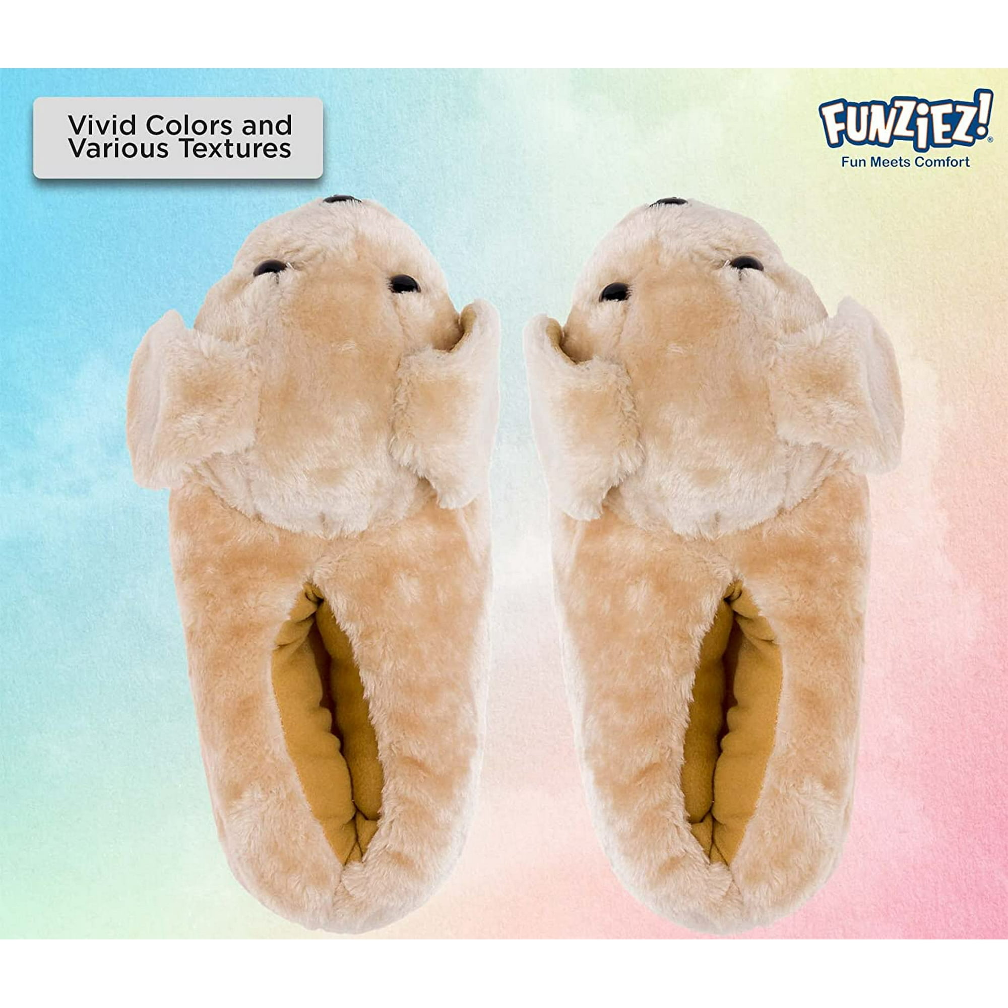 Golden Retriever Slippers Plush Dog Slippers w Platform by Walmart