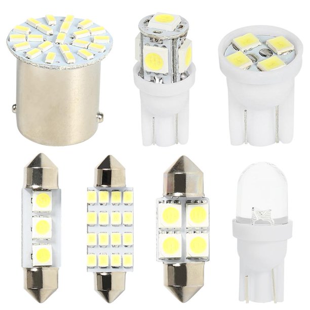 Encendiendo 14 unidades/juego de bombillas LED T10 1157 1206 para matrícula de coche, domo, luz de mapa Likrtyny Accesorios para autos y motos