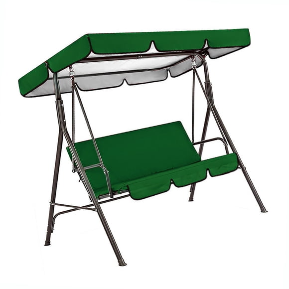 Yuarrent Columpio para 3 personas, cubierta de asiento , toldo para sombra de sol, Patio, jardín al aire libre, patio trasero, porche, hamaca, Type4 NO4