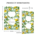 thumbnail image 5 of Kll Lemon Wall Plate,Gloss Finish,Standard Size 1 - 5" X 3", Polycarbonate Thermoplastic,Electric Receptacle Plug Covers, 5 of 8