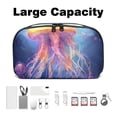 thumbnail image 3 of Jellyfish Travel Organizer, Cable Organizer, Charging Cord Organizer, Charger Storage Organizer - Waterproof Oxford Cloth Electronic Digital Product Storage Case, 5.9x9.44x3.14 in., 3 of 6