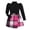 Black-n7sJ, variant on Vdoaml Girls Puff Sleeve Turtleneck Top Skort Set Kids Fall Winter 2 Piece Outfit Children Casual Dressy Clothing 5-6 Years Brown
