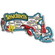 Massachusetts Jumbo State Magnet by Classic Magnets