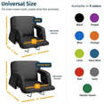 thumbnail image 5 of Deluxe Padded Reclining Stadium Chair for Bleachers with Back SupportWaterproof Outdoor Seat with 6 Adjustable Positions Cup Holders & Portable Carry System, 5 of 5