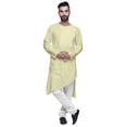 thumbnail image 1 of Atasi Kurta Ethnique à Manches Longues en Coton Uni, 1 of 5