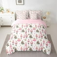 thumbnail image 2 of Manfei Merry Christmas 7pcs Bedding Comforter Set,Nutcracker Soldier Queen Bedding Sets,Pink Ball Girls Queen Sheet Sets For Teens,Microfiber Bedroom Decor Reversible, 2 of 8