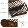 thumbnail image 2 of Coffee Brown Greek Key Area Rug 3x5 Washable Rug Non Slip Geometric Greece Ancient Farmhouse Geo Large Area Rug Indoor Floor Carpet for Entryway Bedroom Kitchen Living Room Office Dining Room Nursery, 2 of 8