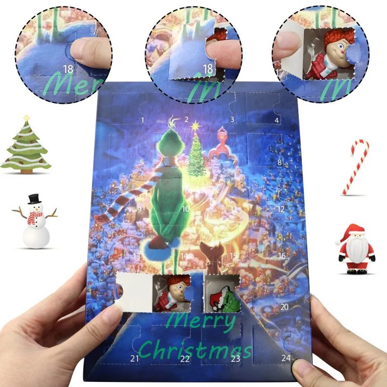 24 PCS Christmas Halloween 2024 Advent Calendar Box Anime Figures Children  Toys Kids Christmas Gift Box - AliExpress