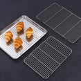 thumbnail image 3 of iaksohdu Barbecue Grill Multipurpose Food Grade Heat-resistant Non-stick Thick Roast Meat Stainless Steel Outdoor BBQ Grilling Mesh Cooking Accessories, 3 of 10