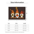 thumbnail image 3 of KLL Fall Gnomes Print Fleece Throw Blanket, Horizontal Fleece Bedding Cute Soft Blankets Comfy Fleece Flannel Plush Home Decor for Couch & Bed -60"x50", 3 of 9