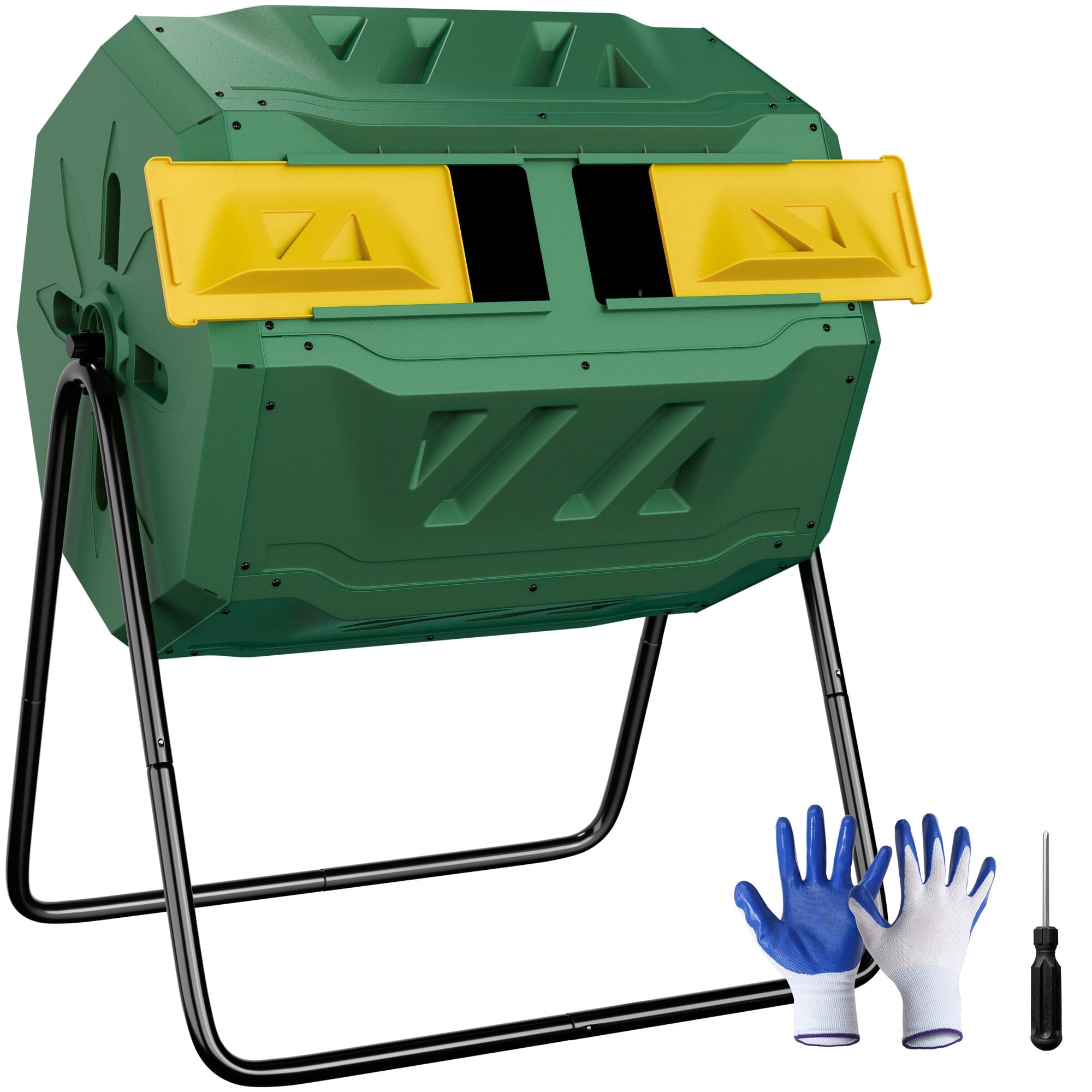 MAZE, Two Stage Compost Tumbler, 65 gallons, UV Protected Plastic