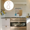 thumbnail image 3 of 16 Pack S Shape Hooks Plastic Hangers Bedroom Kitchen Bathroom for Pots and Pans Cups Cloth Hanging Pink, 3 of 7