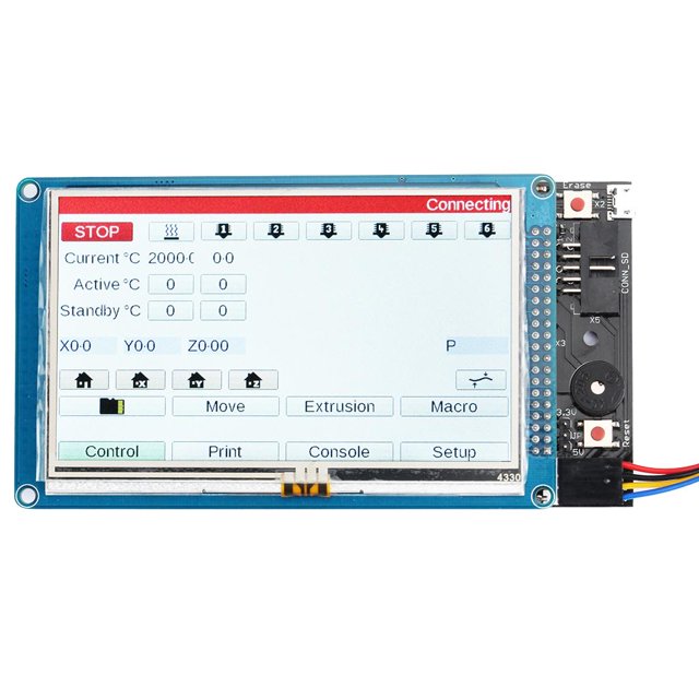 LCD Táctil A Todo Color De 4.3 "con licencia Conadora DuetWifi Para Impresora 3D Yotijar Controlador de pantalla táctil